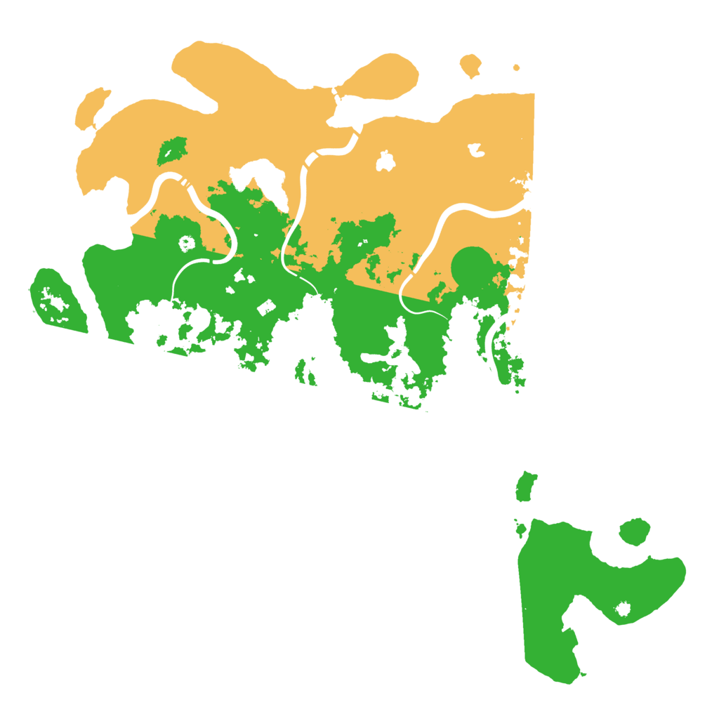 Biome Rust Map: Procedural Map, Size: 4500, Seed: 400106