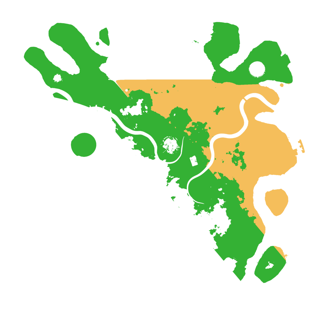 Biome Rust Map: Procedural Map, Size: 3550, Seed: 777818