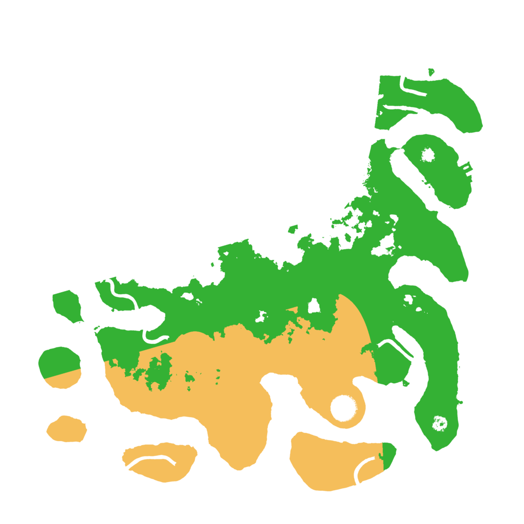 Biome Rust Map: Procedural Map, Size: 3550, Seed: 338558