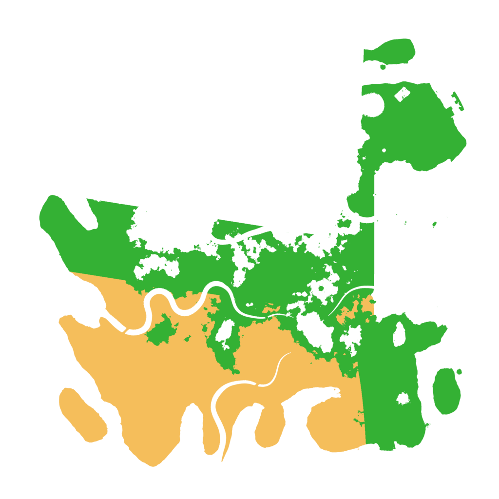 Biome Rust Map: Procedural Map, Size: 3700, Seed: 396731514