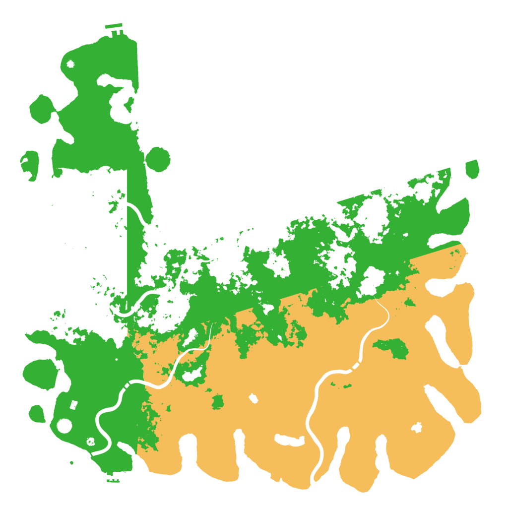 Biome Rust Map: Procedural Map, Size: 6000, Seed: 451278136