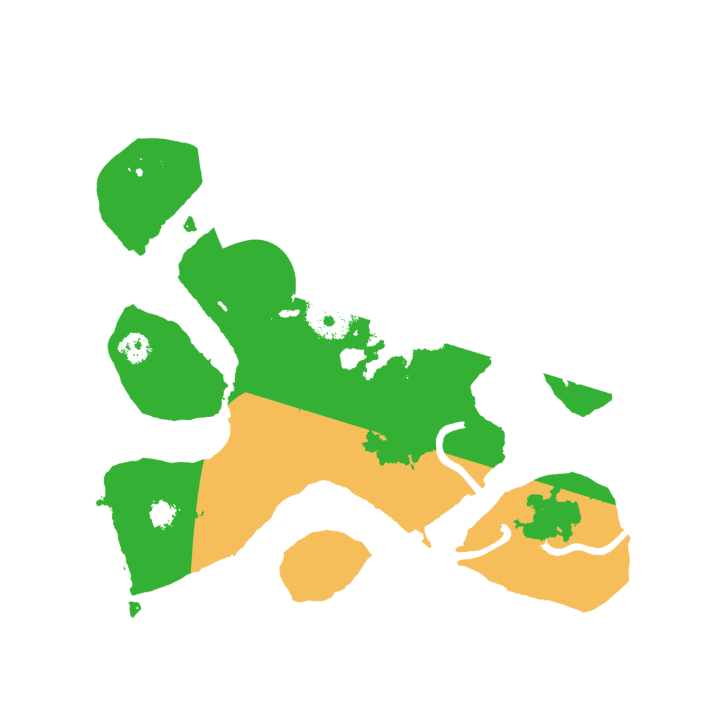 Biome Rust Map: Procedural Map, Size: 2400, Seed: 13825