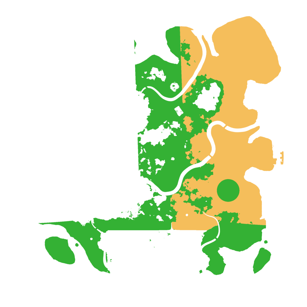 Biome Rust Map: Procedural Map, Size: 3600, Seed: 981652572