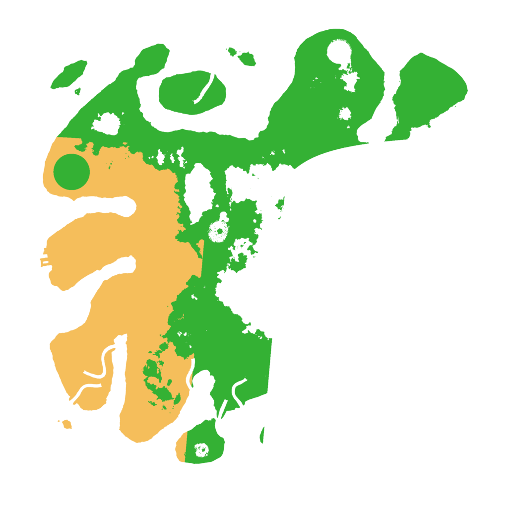 Biome Rust Map: Procedural Map, Size: 3700, Seed: 17431