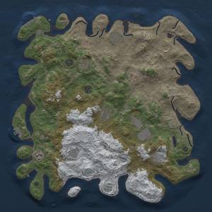 Thumbnail Rust Map: Procedural Map, Size: 4205, Seed: 8675309, 20 Monuments