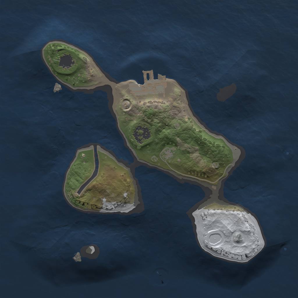 Rust Map: Procedural Map, Size: 1750, Seed: 987789987, 6 Monuments