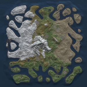 Thumbnail Rust Map: Procedural Map, Size: 5500, Seed: 2039589, 20 Monuments