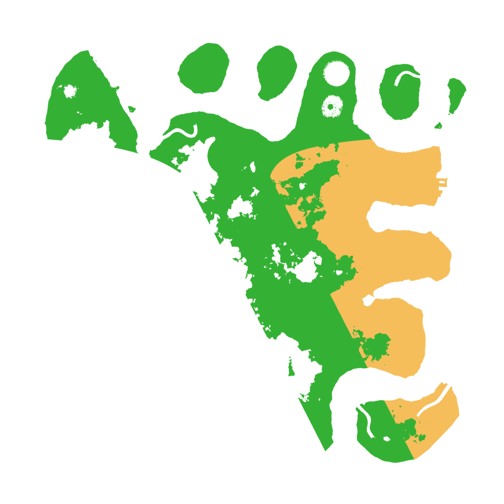 Biome Rust Map: Procedural Map, Size: 3510, Seed: 5614907