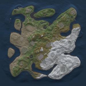 Thumbnail Rust Map: Procedural Map, Size: 3750, Seed: 5242117, 19 Monuments