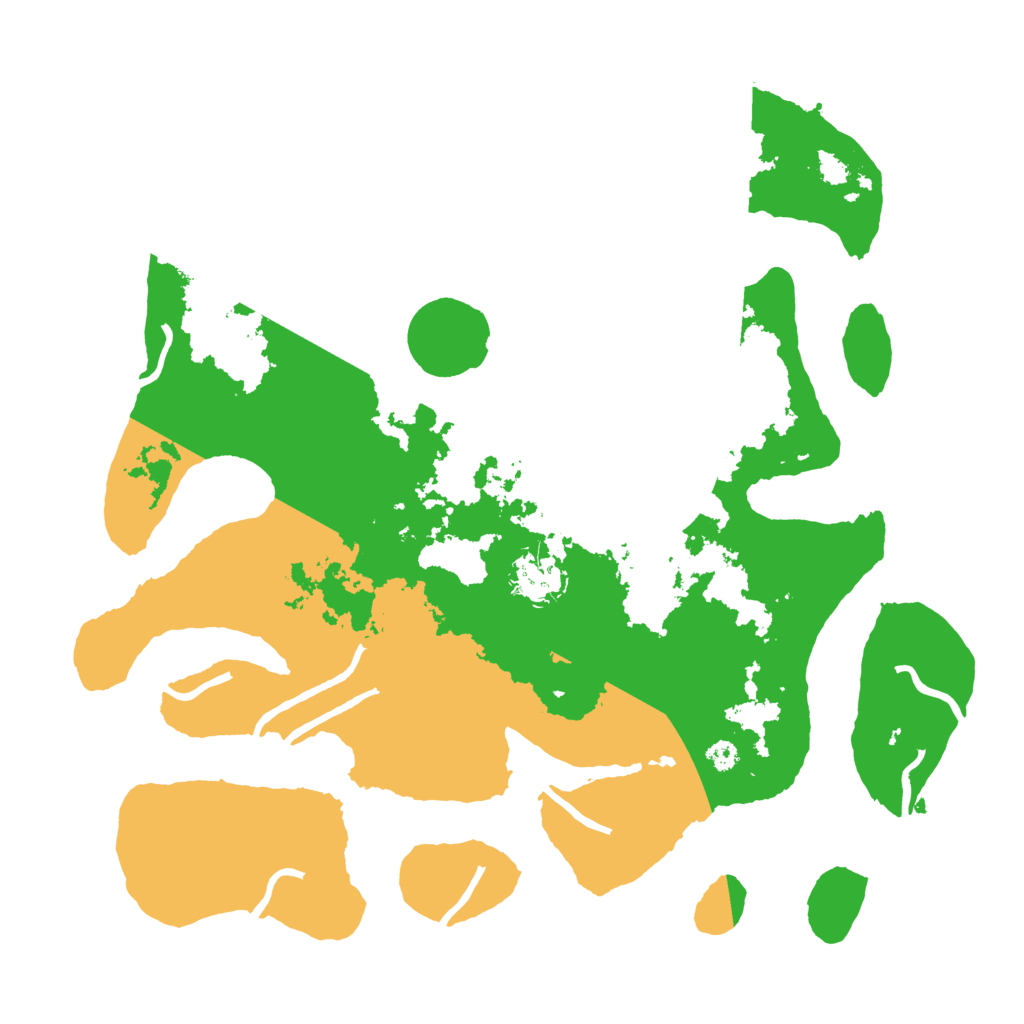 Biome Rust Map: Procedural Map, Size: 3500, Seed: 3427021