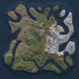 Thumbnail Rust Map: Procedural Map, Size: 4000, Seed: 1462781009, 16 Monuments