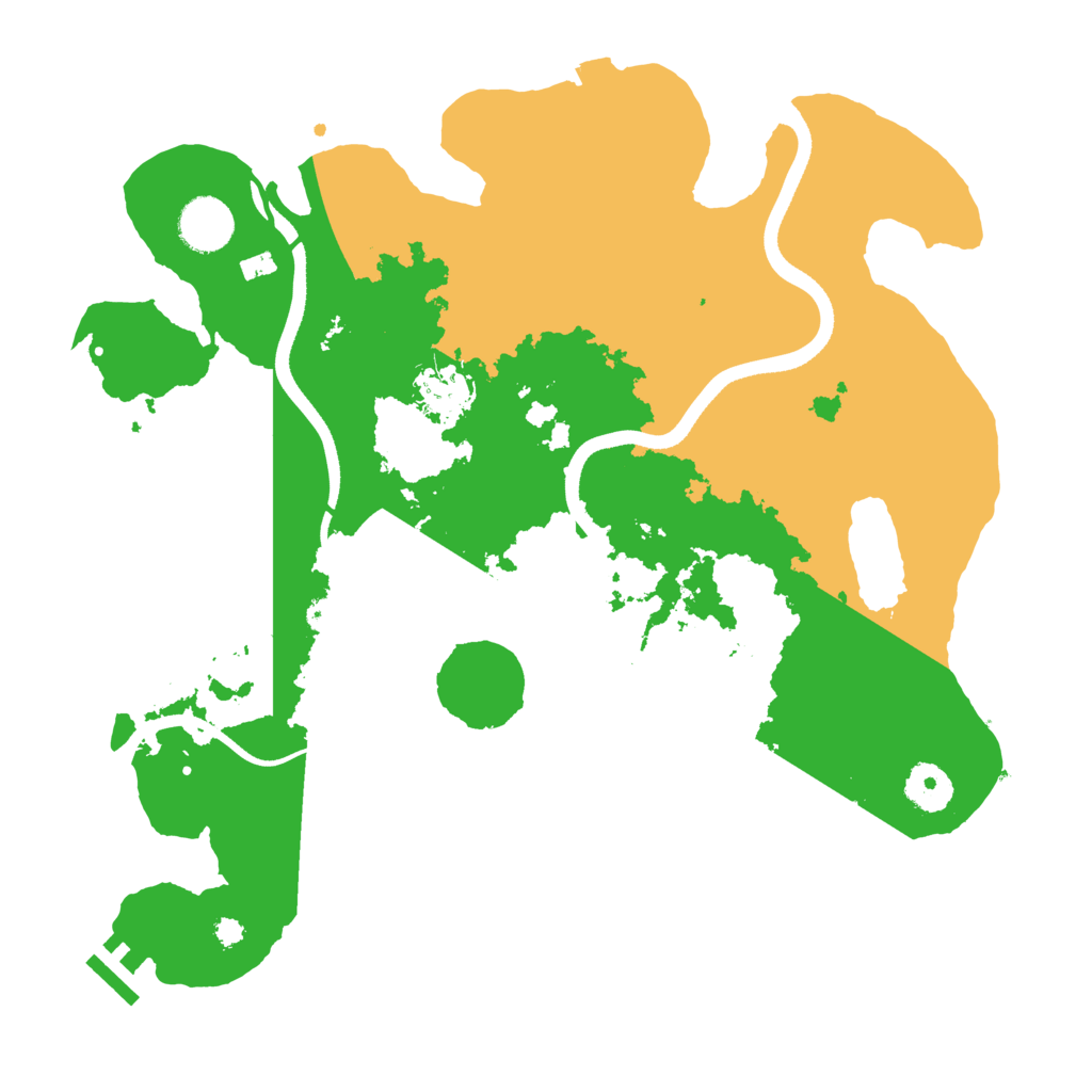 Biome Rust Map: Procedural Map, Size: 3500, Seed: 1549685454