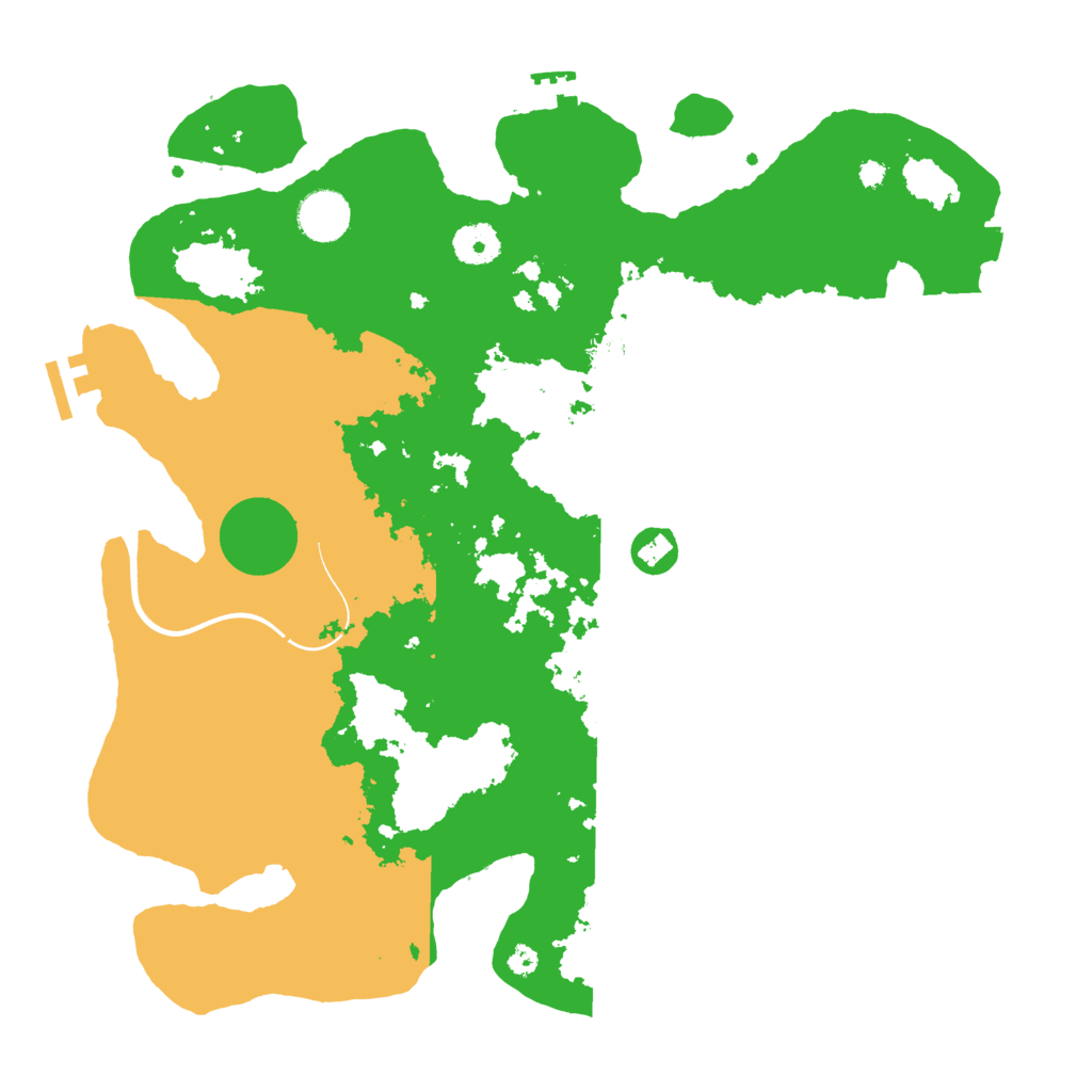 Biome Rust Map: Procedural Map, Size: 3700, Seed: 653780365
