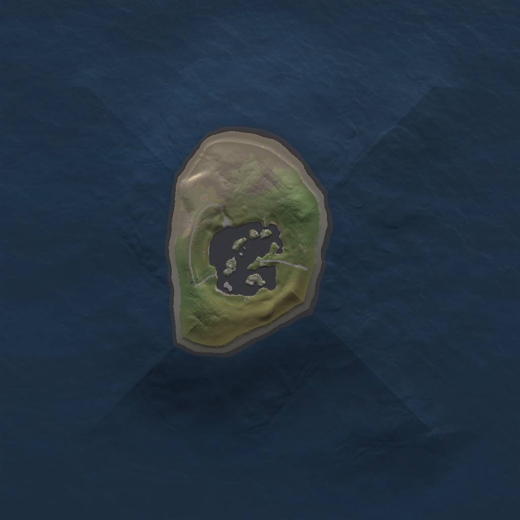 Rust Map: Barren, Size: 1000, Seed: 482395, 3 Monuments