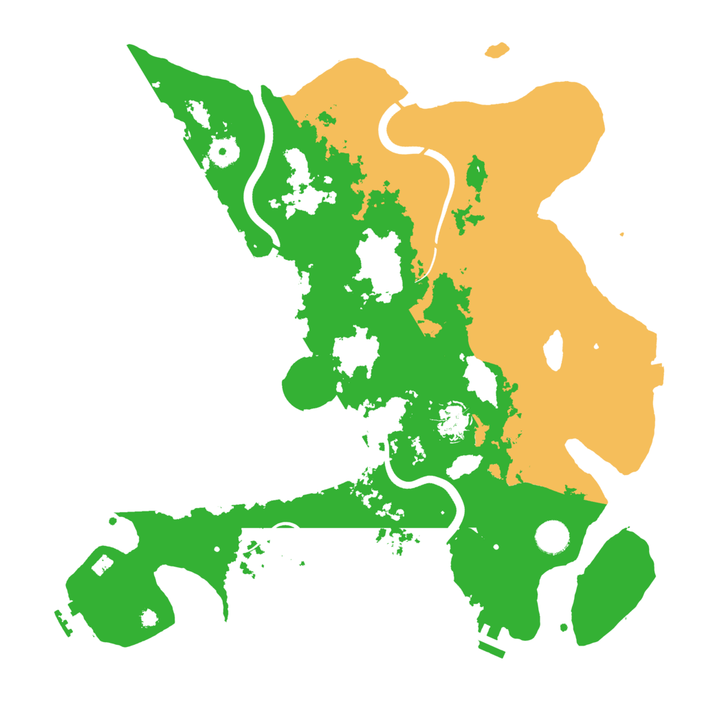 Biome Rust Map: Procedural Map, Size: 3700, Seed: 4570344