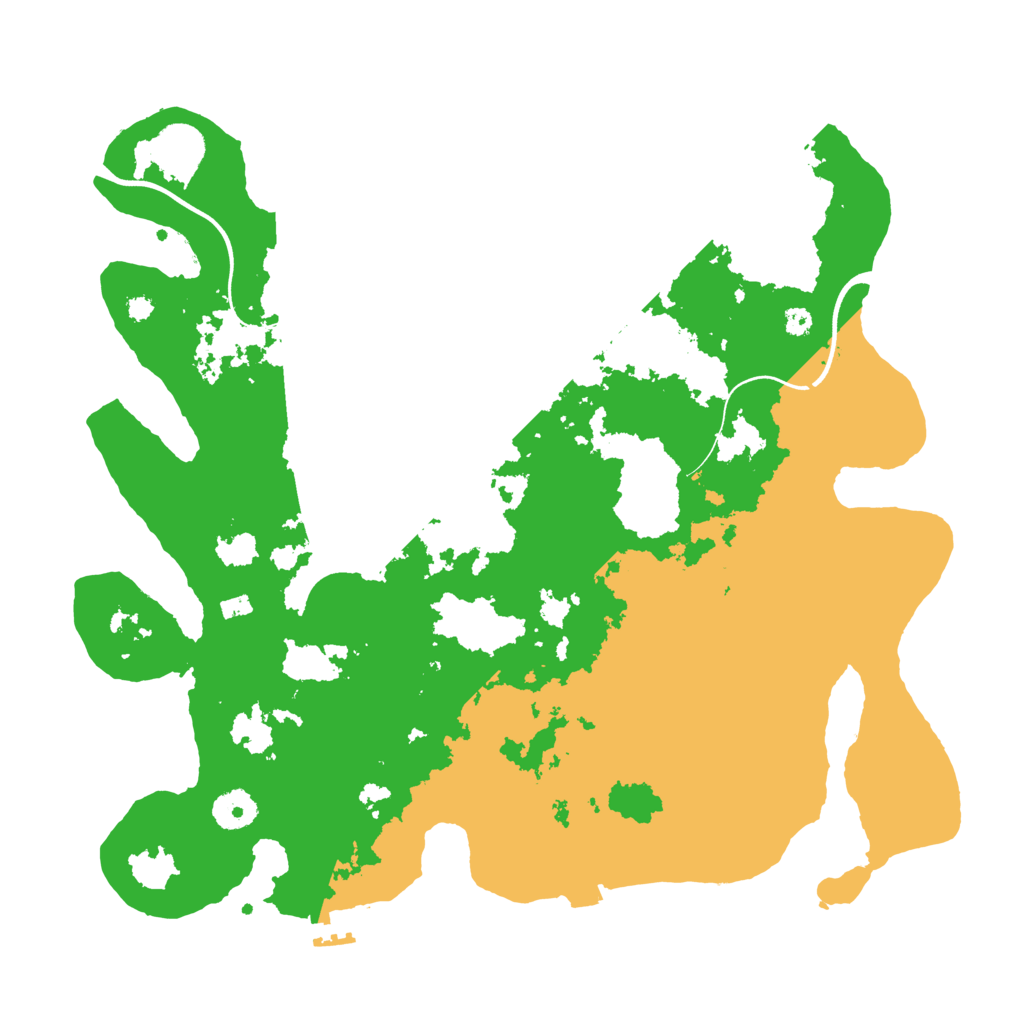 Biome Rust Map: Procedural Map, Size: 3700, Seed: 3618455