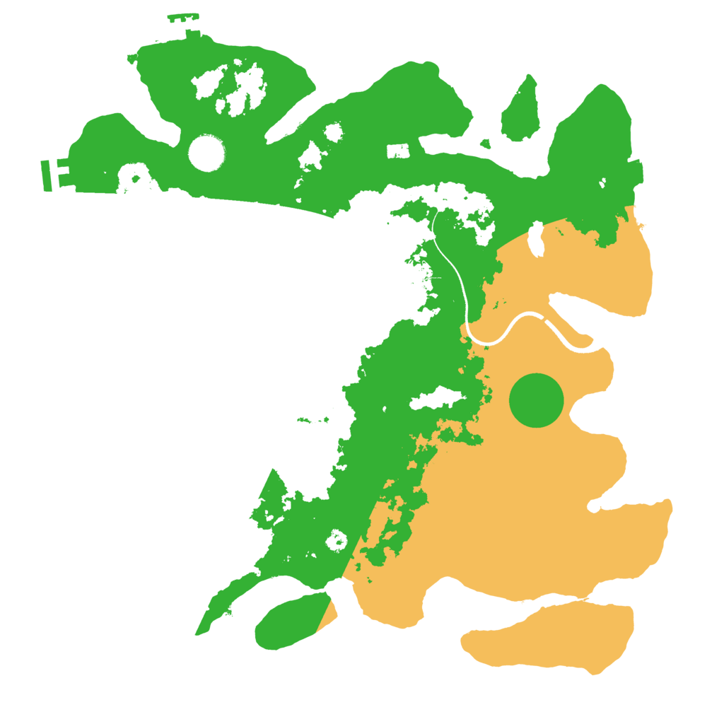 Biome Rust Map: Procedural Map, Size: 3500, Seed: 125