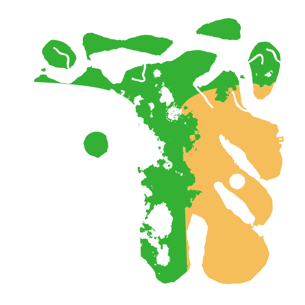 Biome Rust Map: Procedural Map, Size: 3500, Seed: 3117129