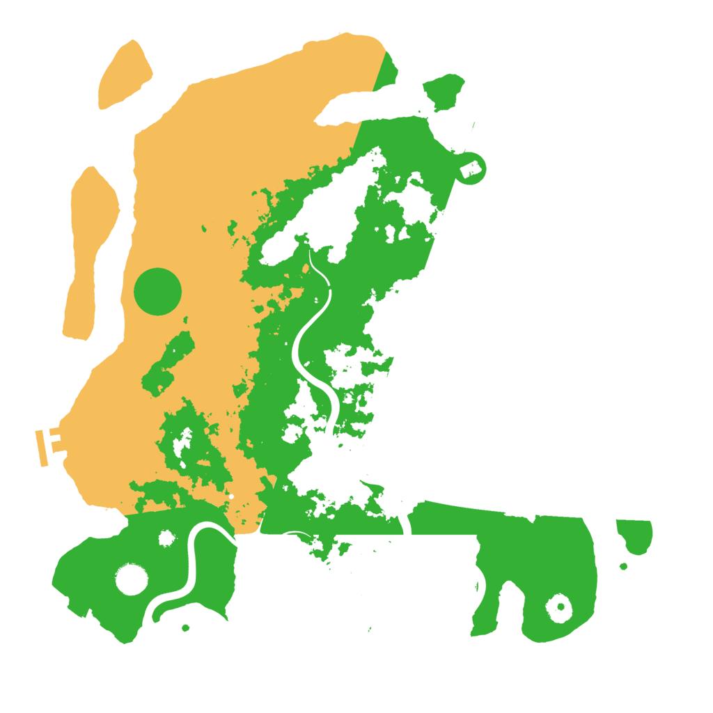 Biome Rust Map: Procedural Map, Size: 3950, Seed: 1314436309