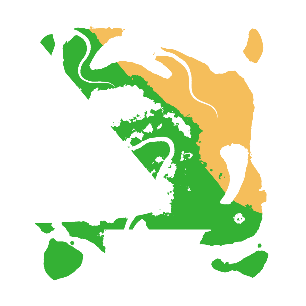 Biome Rust Map: Procedural Map, Size: 3000, Seed: 96243863