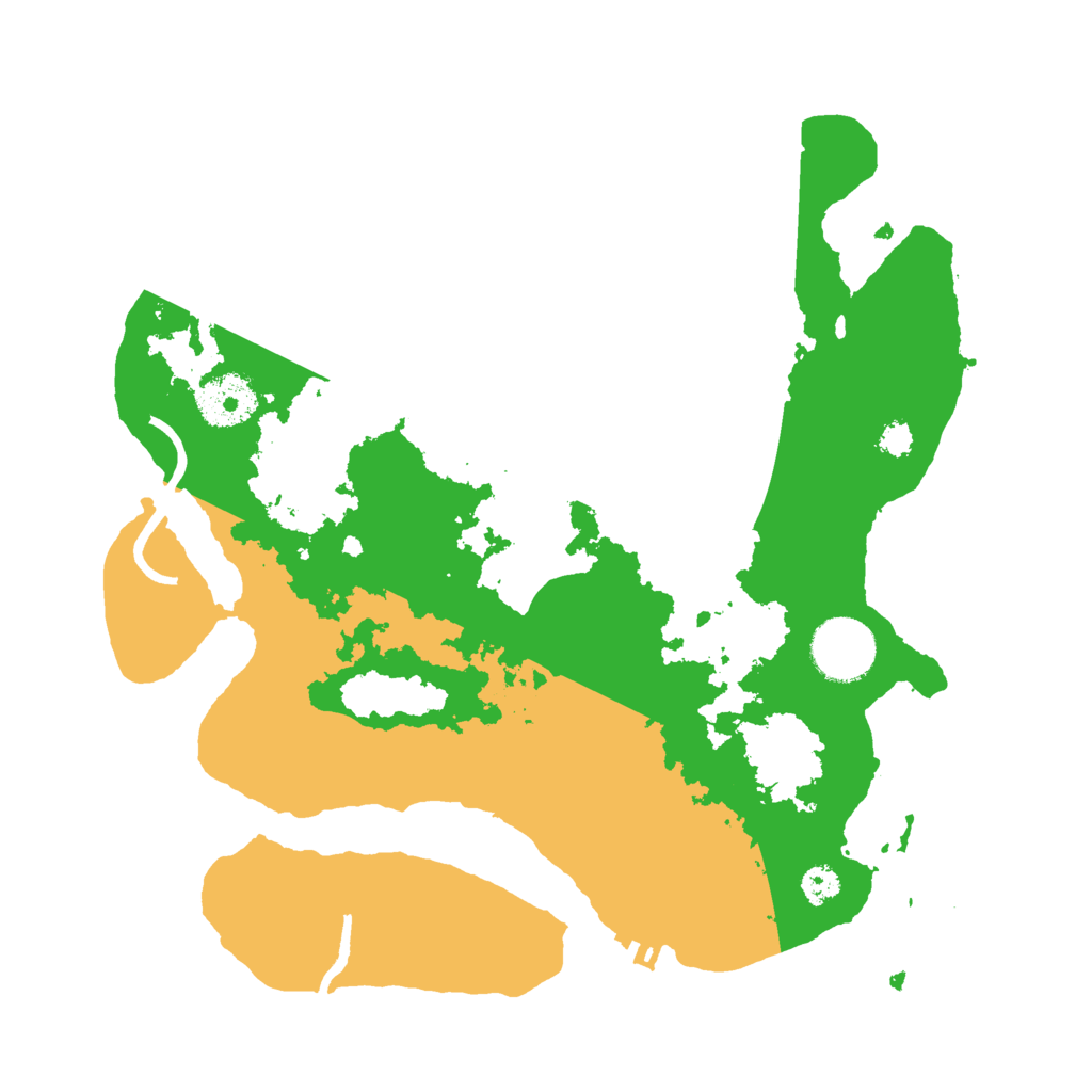 Biome Rust Map: Procedural Map, Size: 3000, Seed: 2031527953