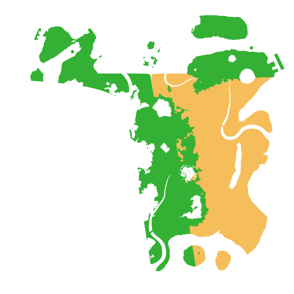 Biome Rust Map: Procedural Map, Size: 3500, Seed: 1976645894