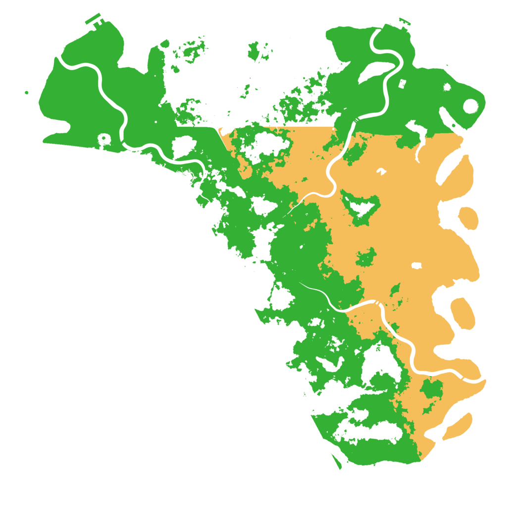 Biome Rust Map: Procedural Map, Size: 6000, Seed: 581415079