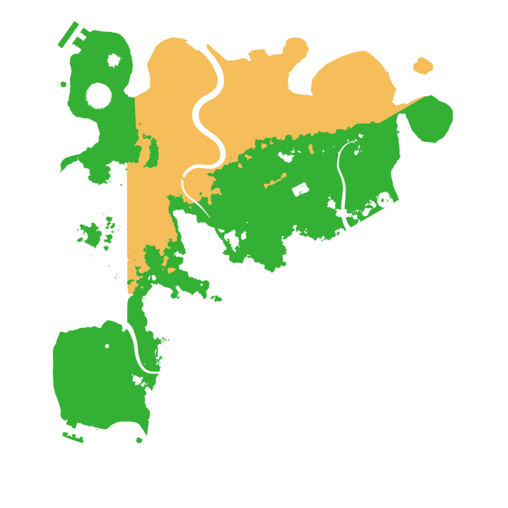 Biome Rust Map: Procedural Map, Size: 3500, Seed: 658731012