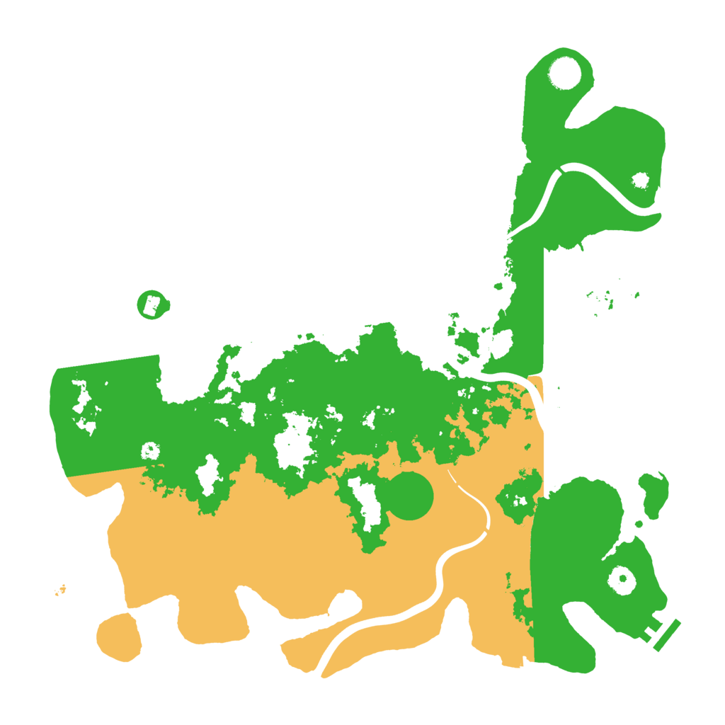 Biome Rust Map: Procedural Map, Size: 3950, Seed: 1716754118