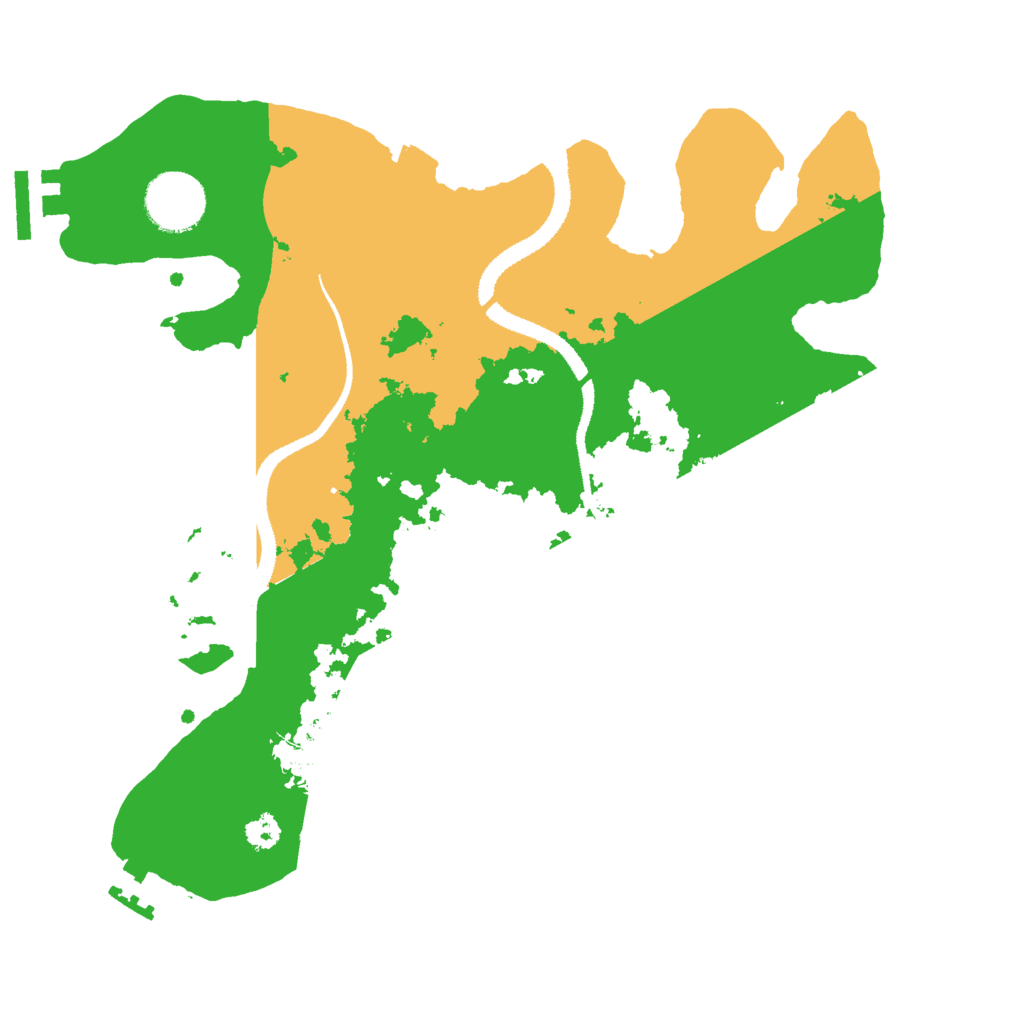 Biome Rust Map: Procedural Map, Size: 3000, Seed: 929311