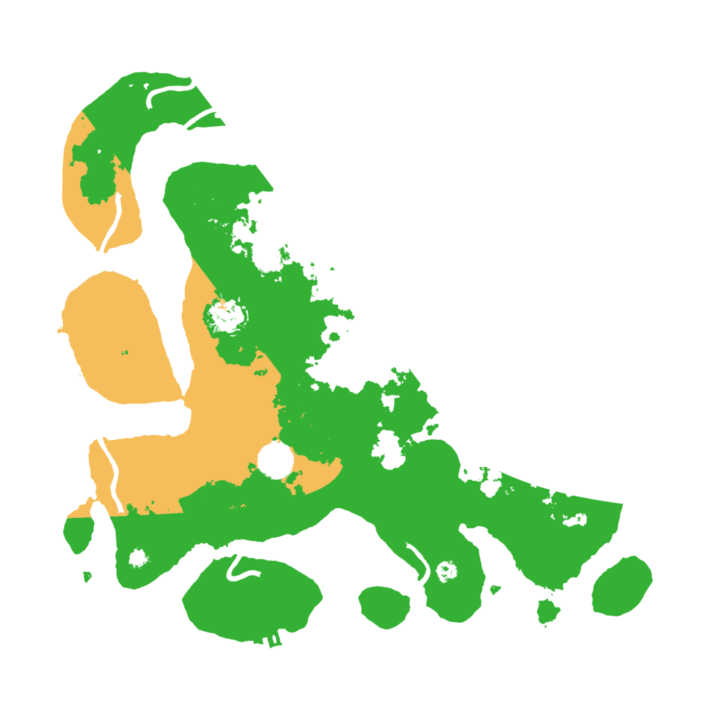 Biome Rust Map: Procedural Map, Size: 3500, Seed: 34112729