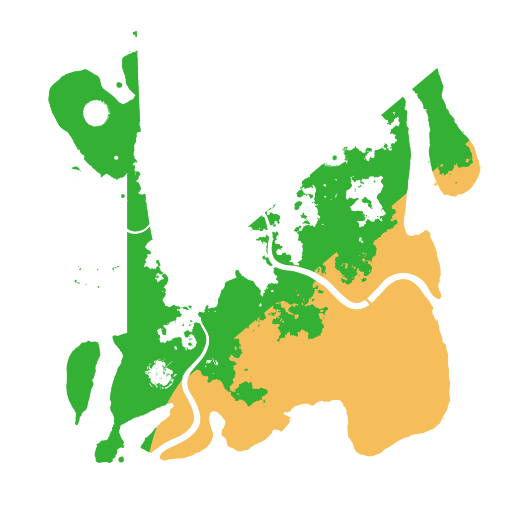 Biome Rust Map: Procedural Map, Size: 3500, Seed: 40704673