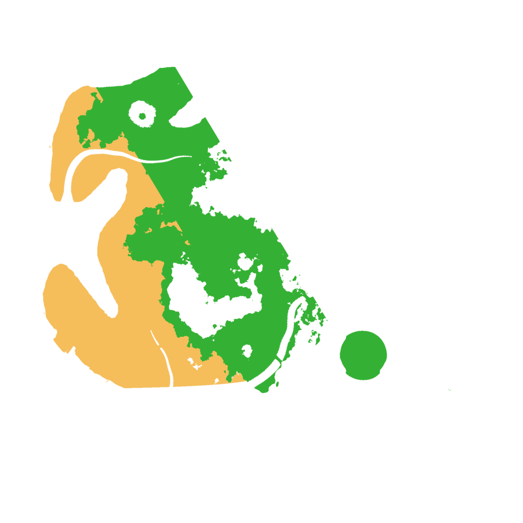 Biome Rust Map: Procedural Map, Size: 3000, Seed: 96465807