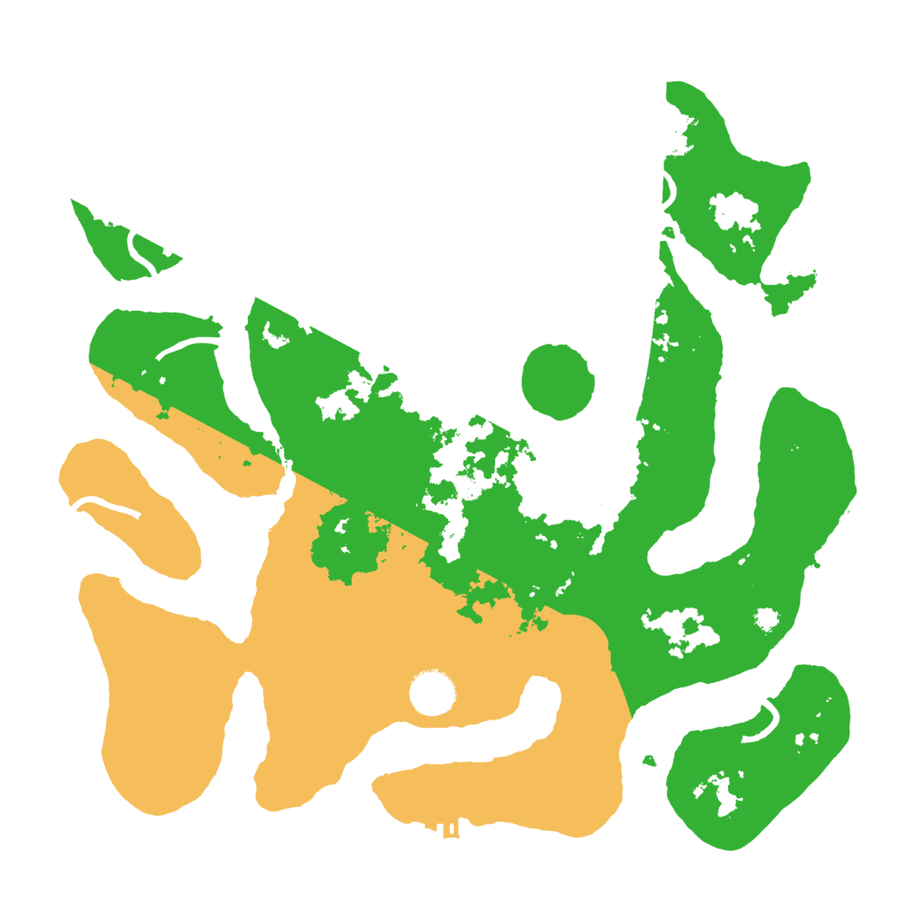 Biome Rust Map: Procedural Map, Size: 3500, Seed: 597394