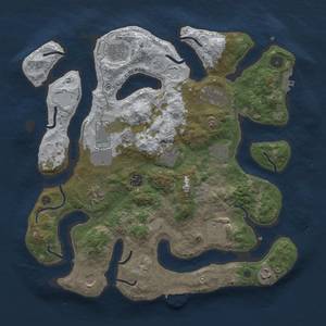 Thumbnail Rust Map: Procedural Map, Size: 3850, Seed: 1288683788, 20 Monuments