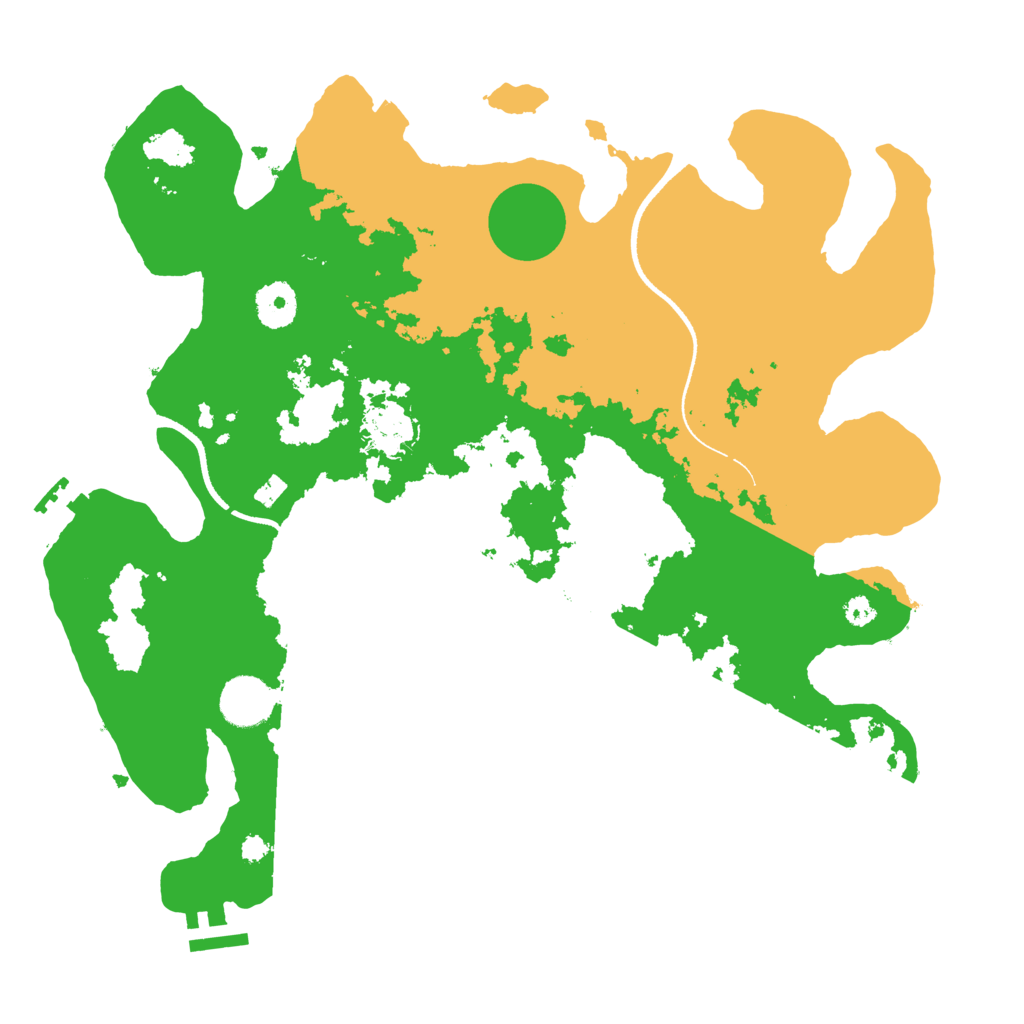 Biome Rust Map: Procedural Map, Size: 3500, Seed: 1144862155