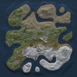 Thumbnail Rust Map: Procedural Map, Size: 3850, Seed: 1815186663, 20 Monuments