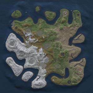 Thumbnail Rust Map: Procedural Map, Size: 3850, Seed: 1901973119, 20 Monuments