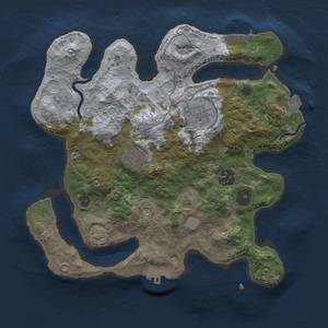 Thumbnail Rust Map: Procedural Map, Size: 3000, Seed: 45, 11 Monuments