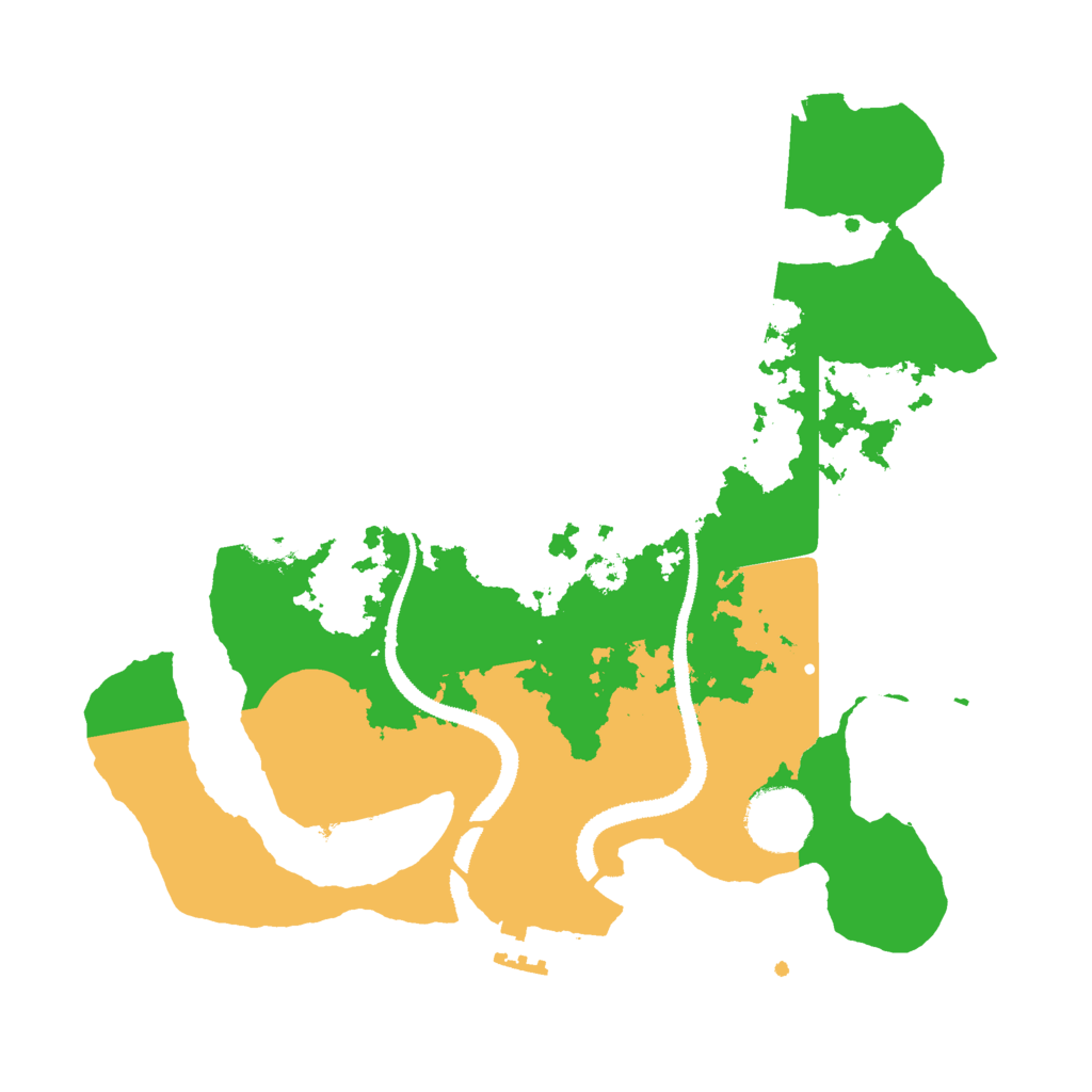 Biome Rust Map: Procedural Map, Size: 3000, Seed: 45