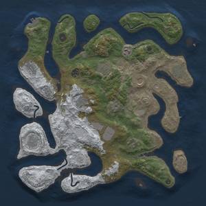 Thumbnail Rust Map: Procedural Map, Size: 4000, Seed: 1379681152, 20 Monuments