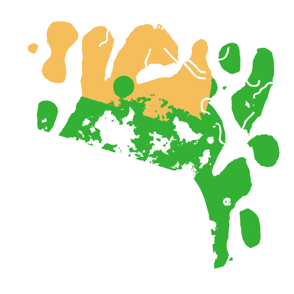 Biome Rust Map: Procedural Map, Size: 3700, Seed: 129348854