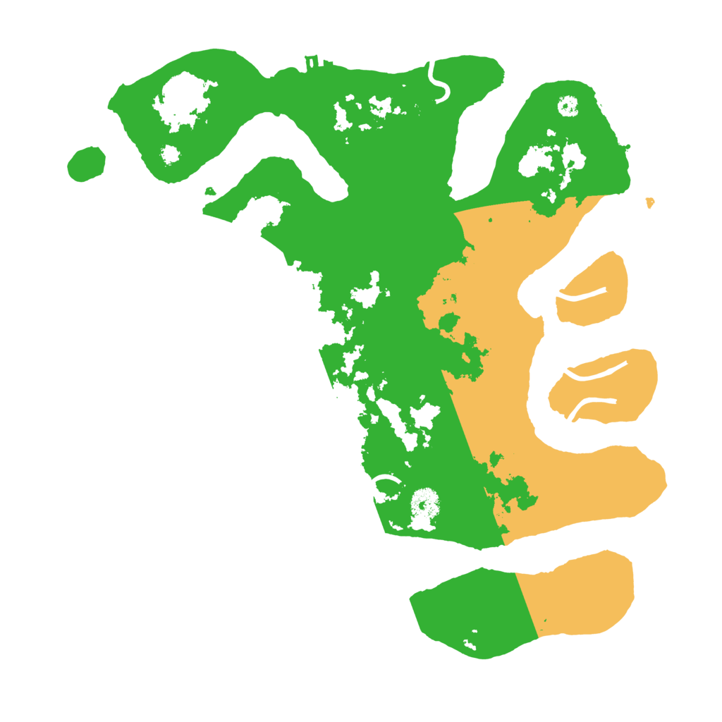 Biome Rust Map: Procedural Map, Size: 3500, Seed: 845702035