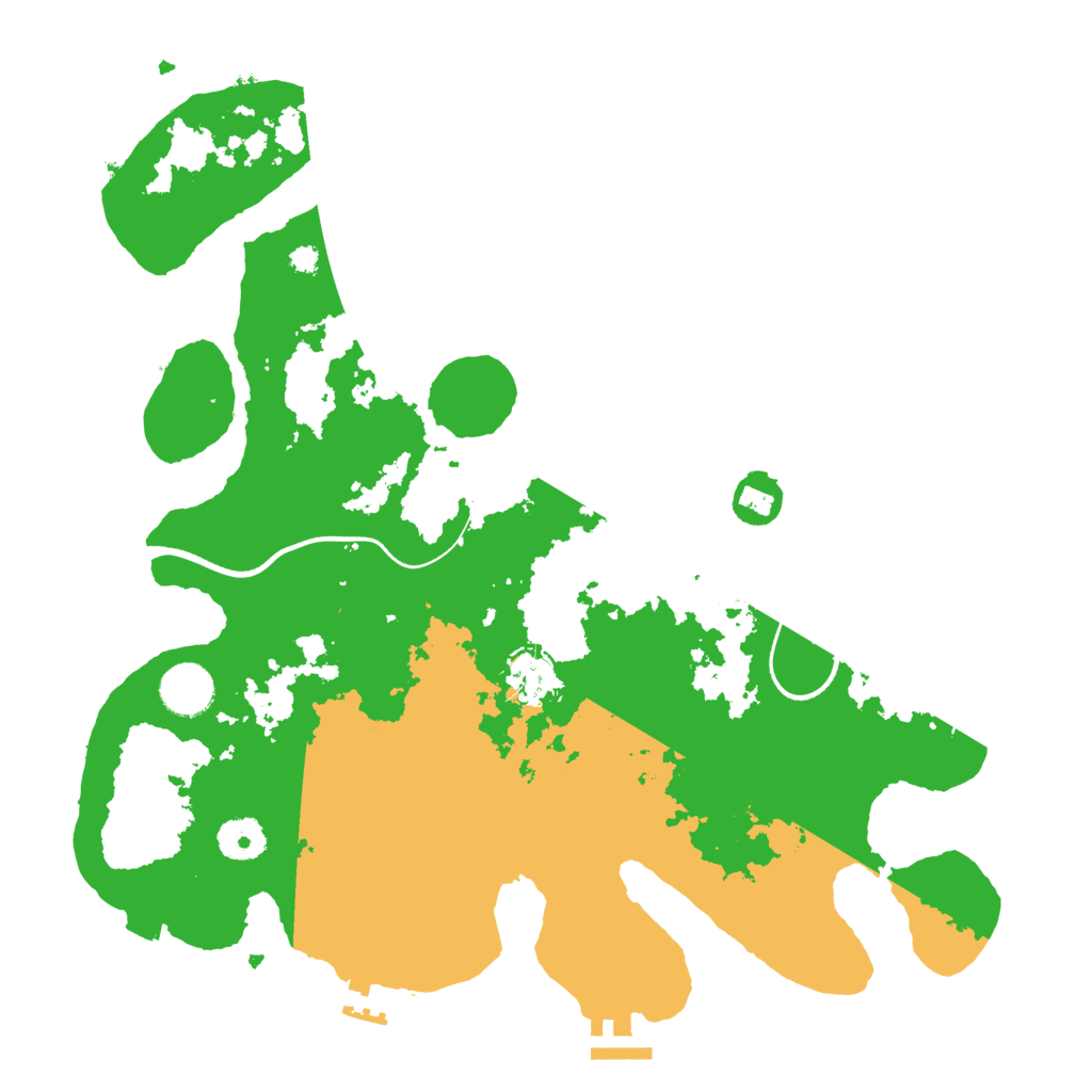 Biome Rust Map: Procedural Map, Size: 3600, Seed: 223780465