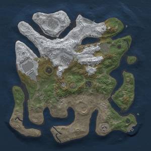 Thumbnail Rust Map: Procedural Map, Size: 3500, Seed: 245755612, 18 Monuments