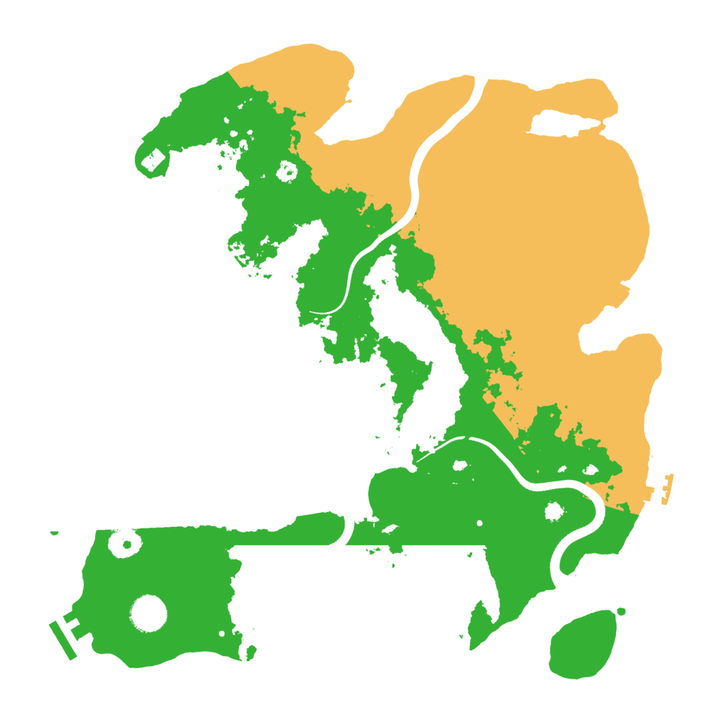 Biome Rust Map: Procedural Map, Size: 3500, Seed: 1334646218