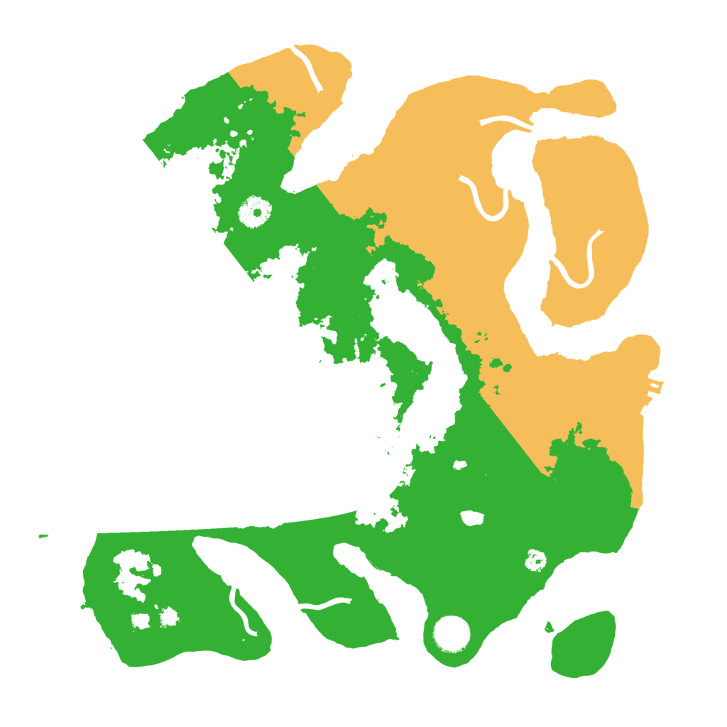 Biome Rust Map: Procedural Map, Size: 3500, Seed: 1334646218