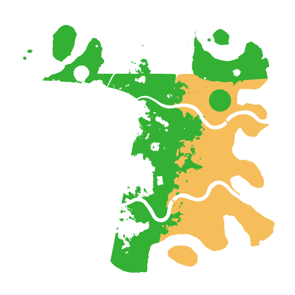 Biome Rust Map: Procedural Map, Size: 3550, Seed: 571462