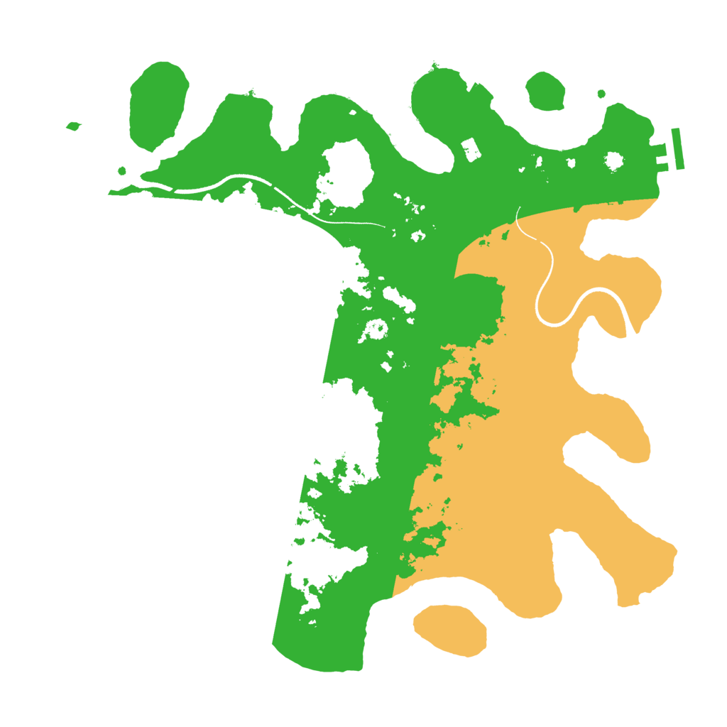 Biome Rust Map: Procedural Map, Size: 3550, Seed: 571462