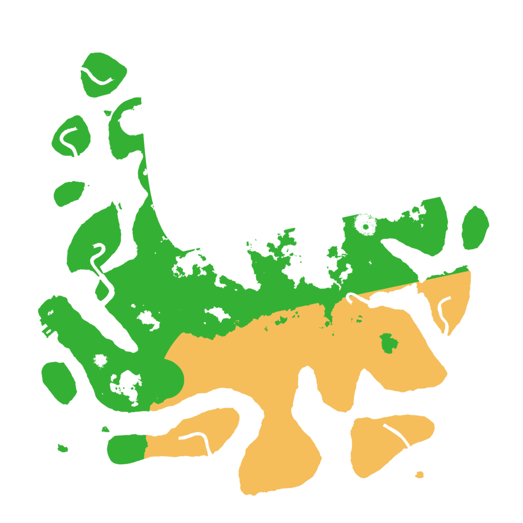 Biome Rust Map: Procedural Map, Size: 3700, Seed: 523871448